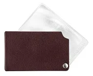 Лупа складная асферическая Eschenbach VisoPocket 2,5x, 74x48 мм, бордовый чехол (прямоугольный)