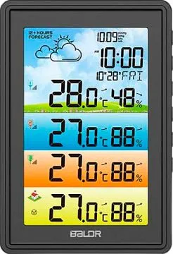Метеостанция BALDR B0360WST4H4PR с тремя датчиками, изображение 1