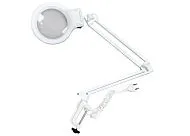 Лупа-лампа настольная «Леда С20» 2/9x, 127 мм, на струбцине, с подсветкой (20 LED) (выставочный образец)
