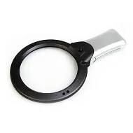 Лупа на ручке/настольная Veber 2x/4x, 100/25 мм, с подсветкой (MG1713-1) 