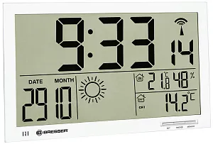 Метеостанция (настенные часы) Bresser MyTime Jumbo LCD, изображение 1