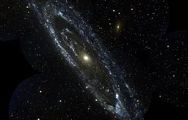 Спиральная галактика с перемычкой