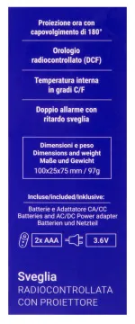 Часы цифровые Explore Scientific с проектором и термометром, белые, изображение 18