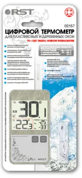 Термометр цифровой RST 02157 с внешним датчиком, оконный, изображение 4
