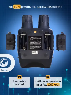 Бинокль цифровой ночного видения Levenhuk Discovery Night BL10 со штативом, изображение 21