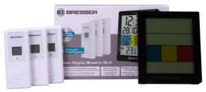 Метеостанция Bresser Temeo Hygro Quadro DLX с тремя датчиками, черная, изображение 2