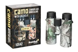 Бинокль камуфляжный Levenhuk Camo 10x42 с сеткой, изображение 6