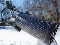 Блок крепления главного зеркала к трубе