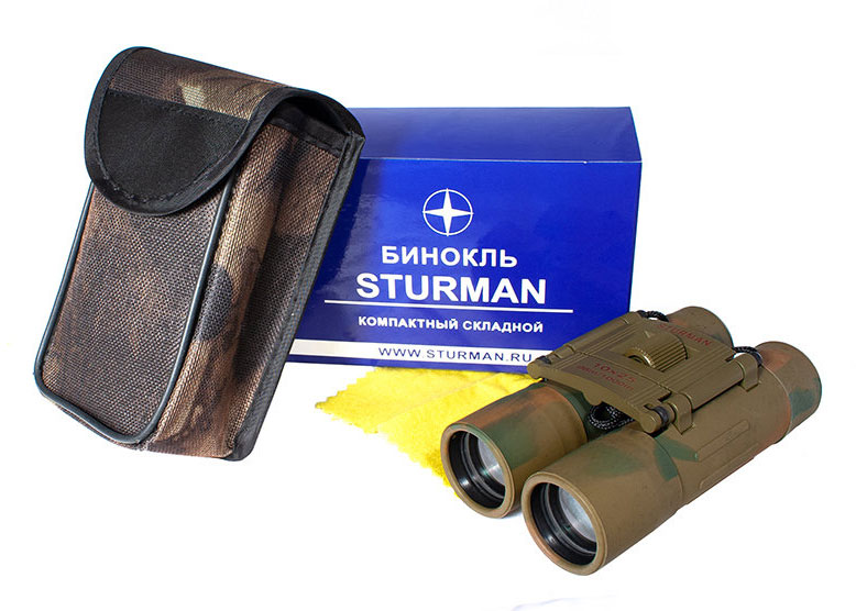 Бинокль STURMAN 10x25, зеленый Бинокль STURMAN 10x25, зеленый